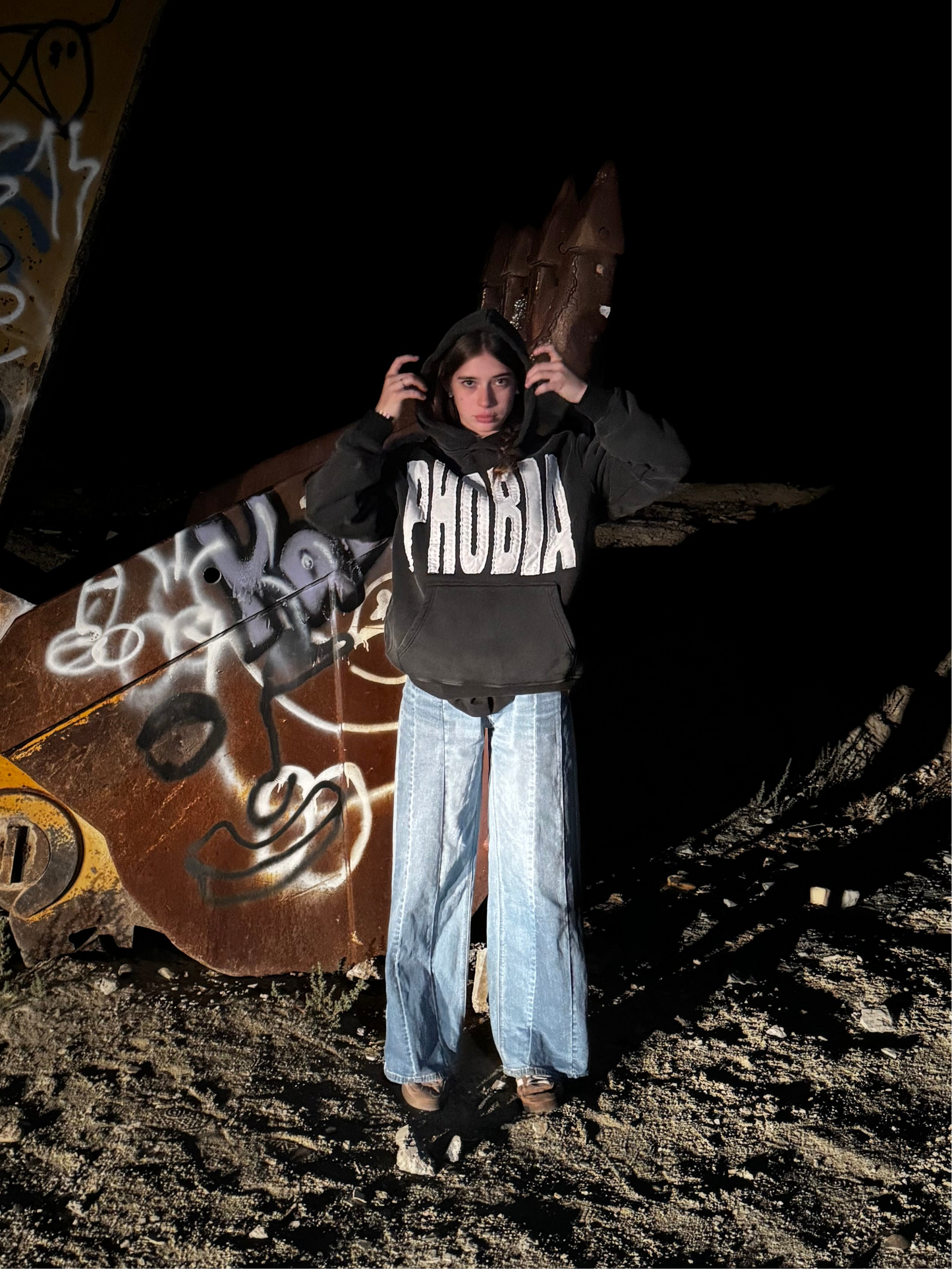 ARACHNO, patchwork hoodie