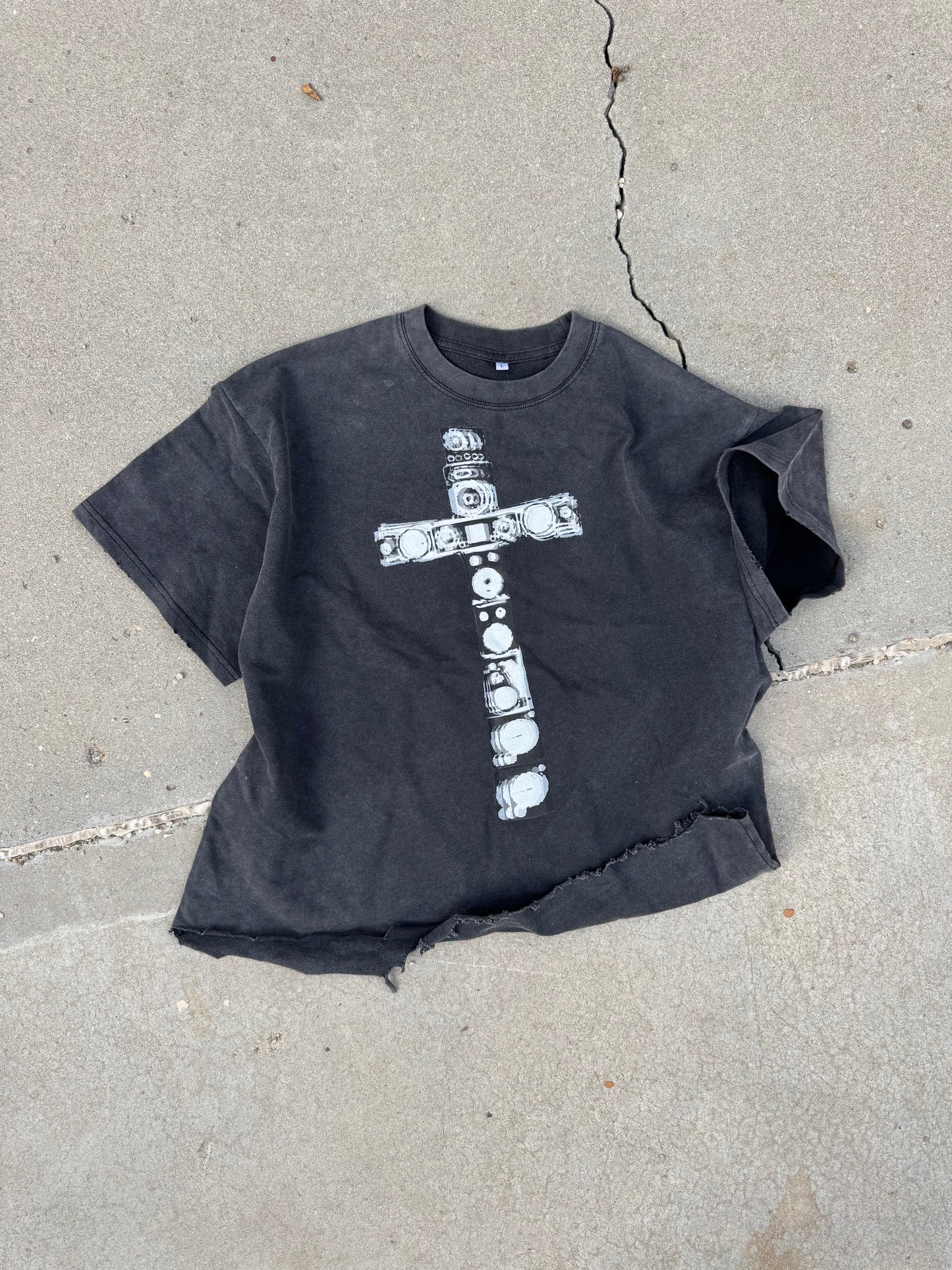 BASS, slashed tee