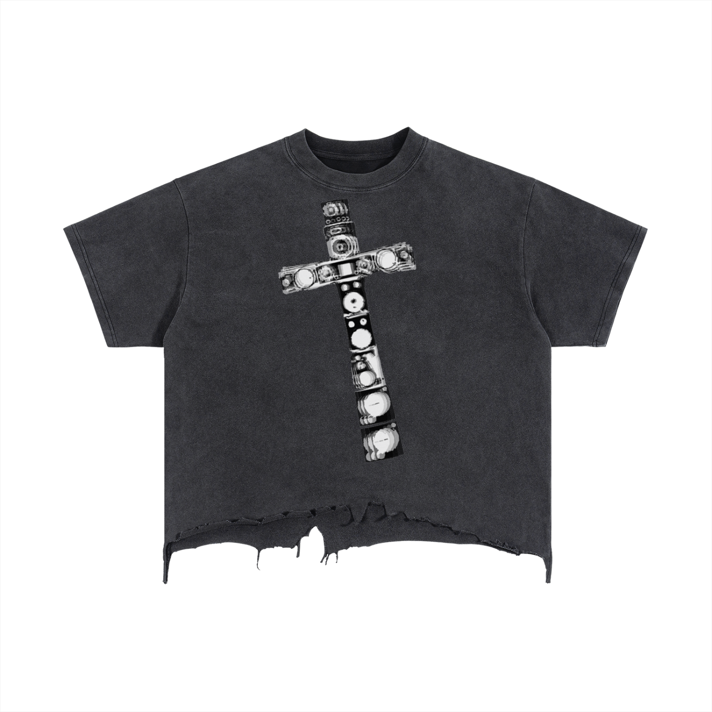 BASS, slashed tee
