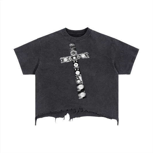 BASS, slashed tee